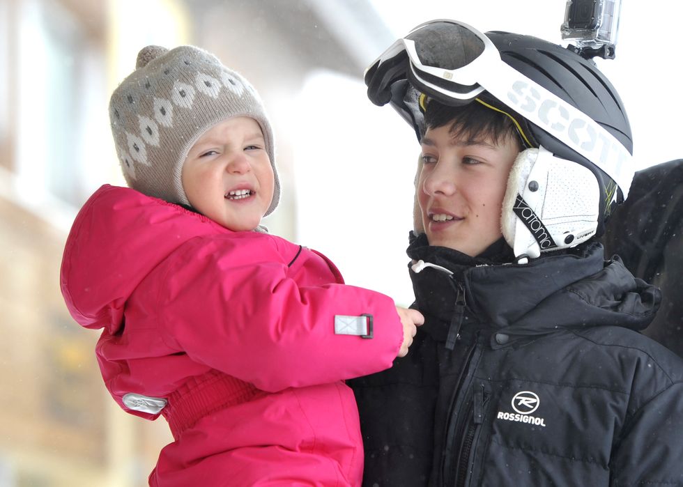 the danish royal family hold annual skiing photocall in villars