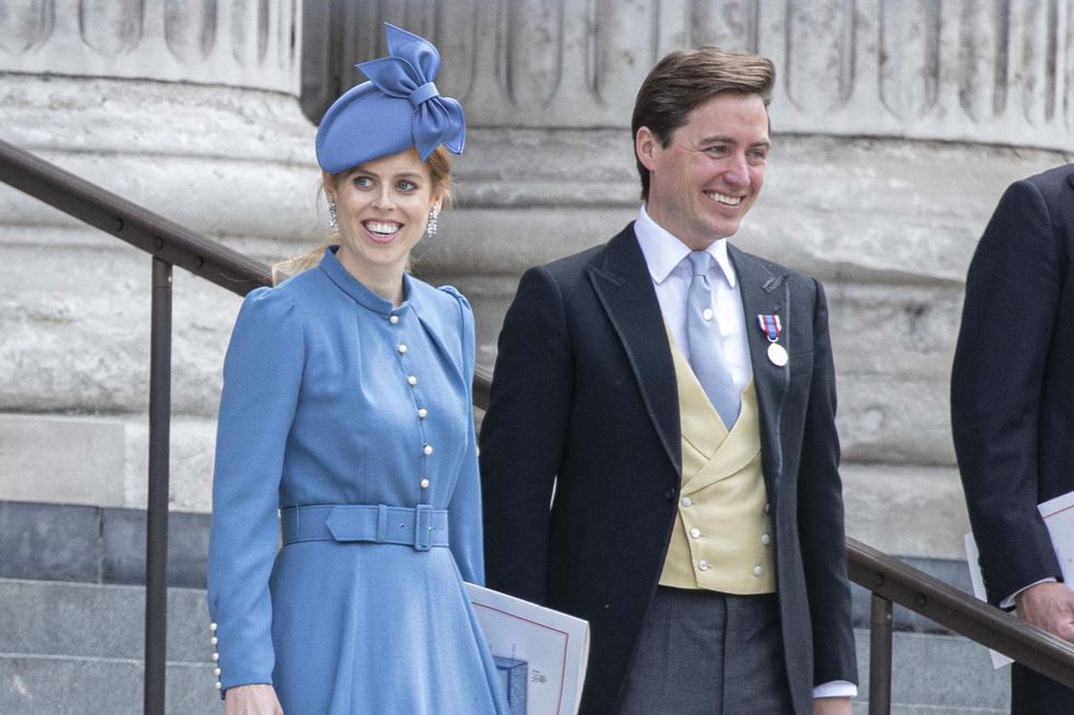 Princess Beatrice Just Arrived at Party at the Palace Wearing a Dark ...
