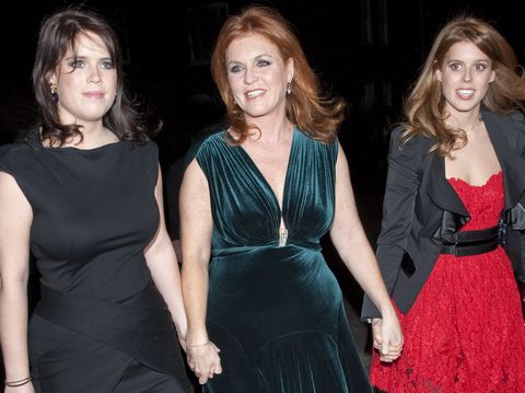 Princess Beatrice And Princess Eugenie With The Duchess Of York