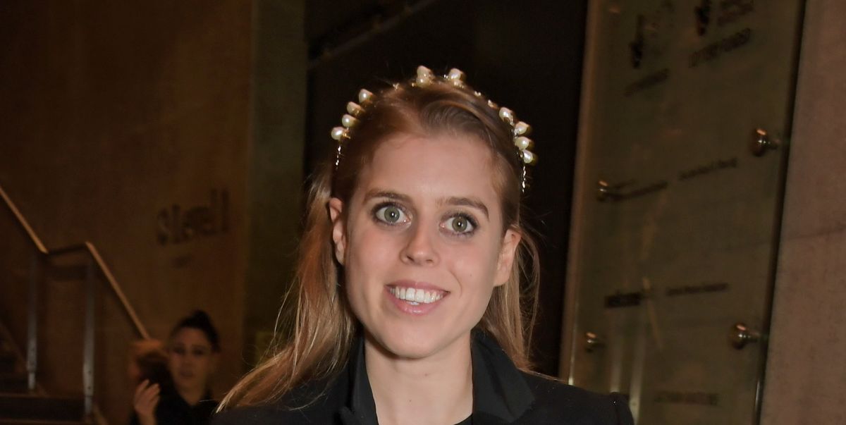 Princess Beatrice is elegant in navy corduroy dress at the new BBC ...
