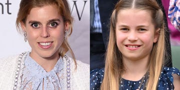 princess beatrice on the left and princess charlotte on the right