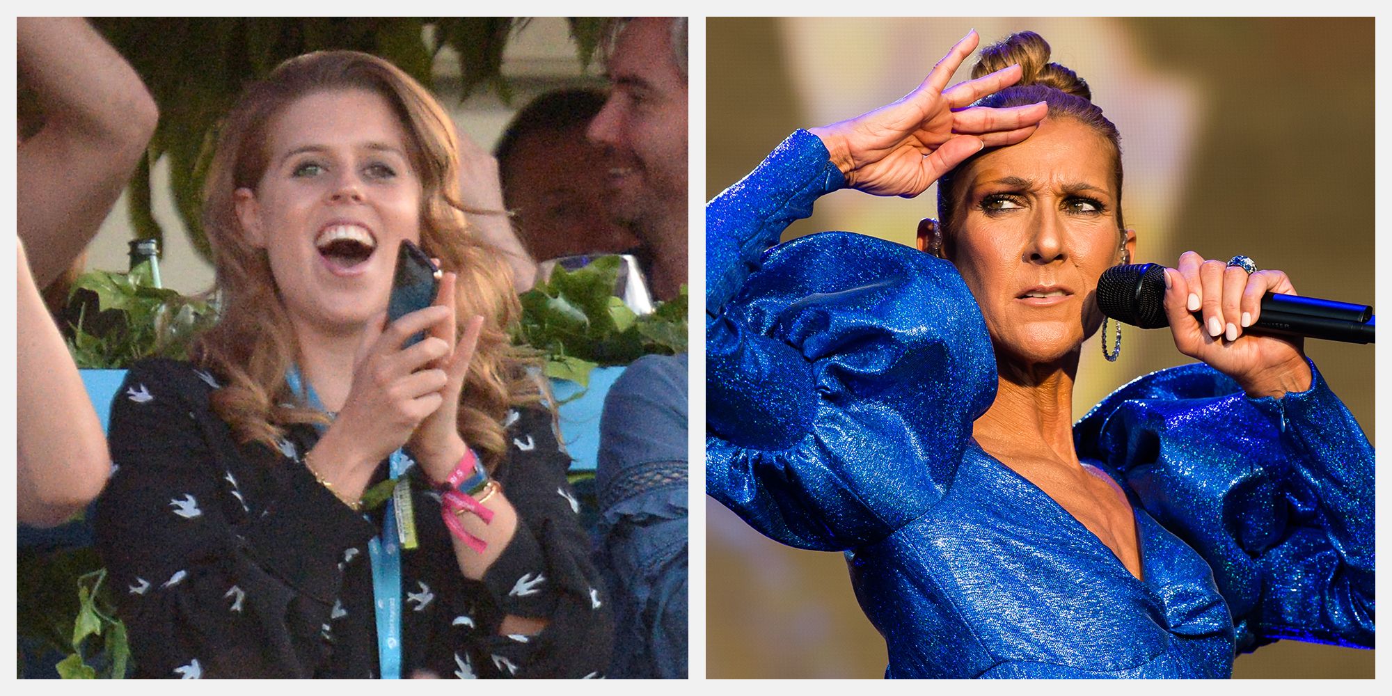 Princess Beatrice and Princess Eugenie Attend Celine Dion Concert