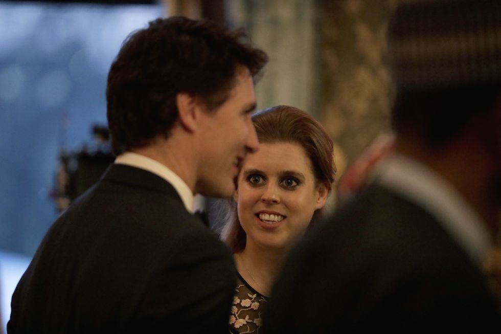 princess beatrice of york and justin trudeau