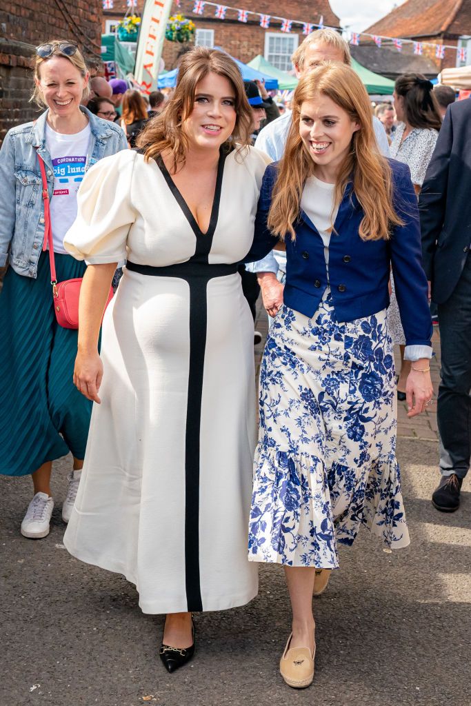 Princess Beatrice Wears Hill House Home Ellie Nap Dress to the