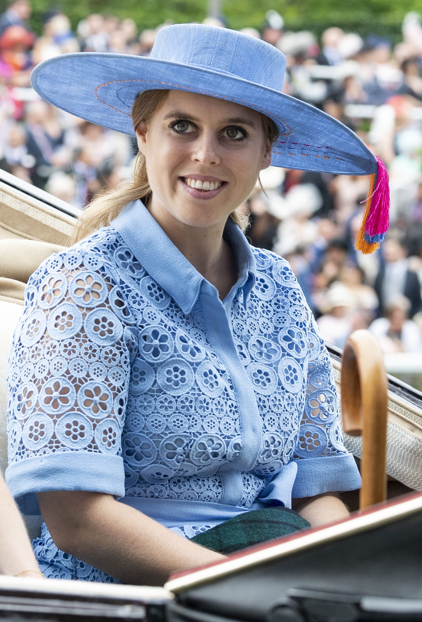 Princess Beatrice and Princess Eugenie Wear Blue to Royal Ascot 2019