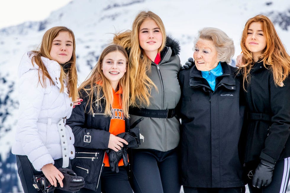 the dutch royal family hold annual winter photo call in lech