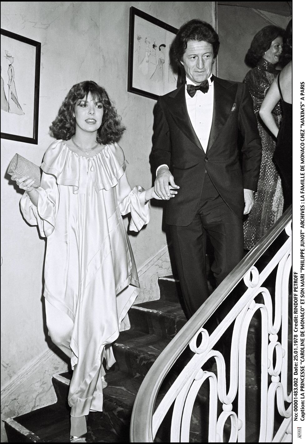 Monaco Royals At Maxim's Party In 1978