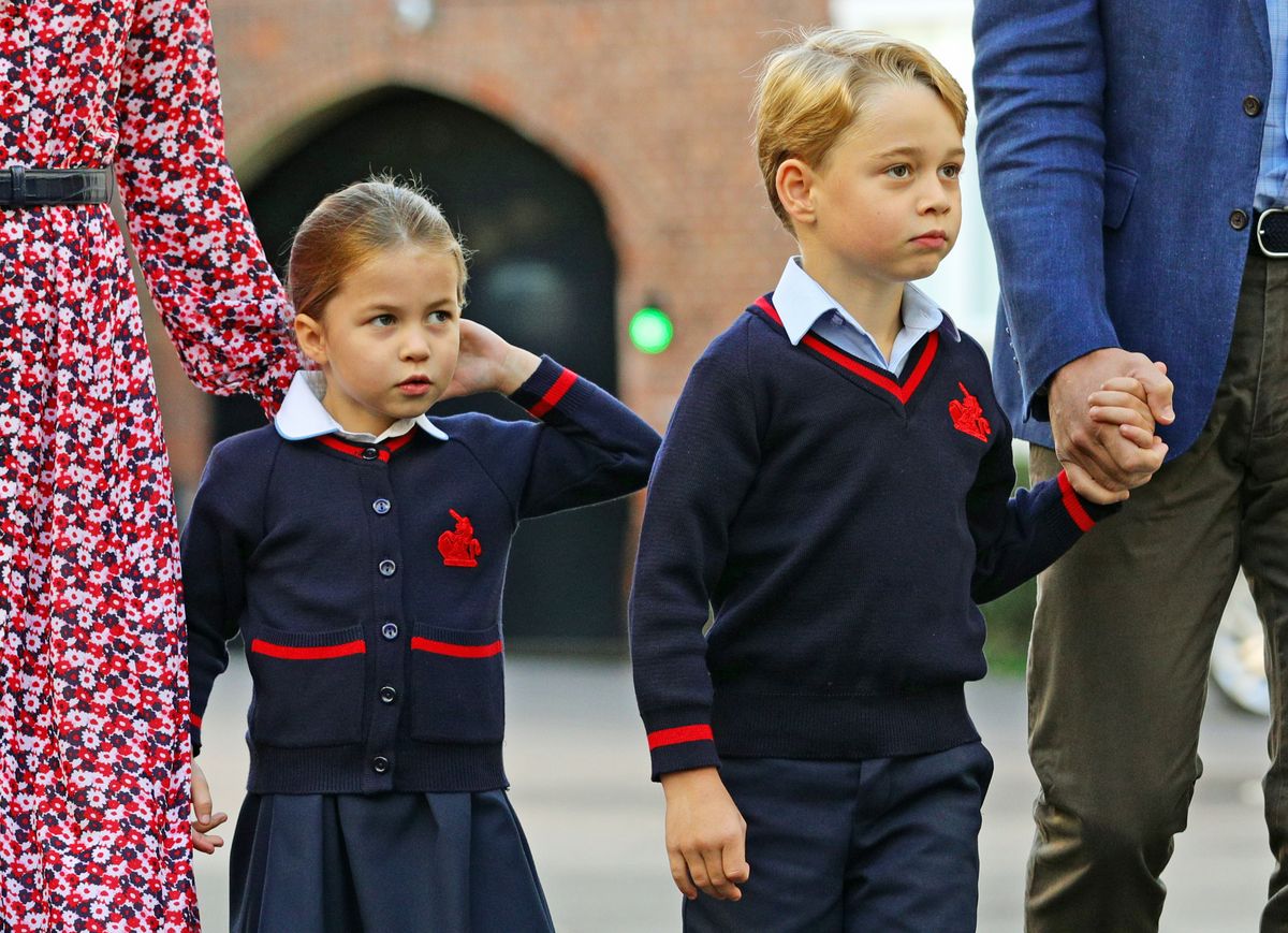 prince george and princess charlotte's first day of school