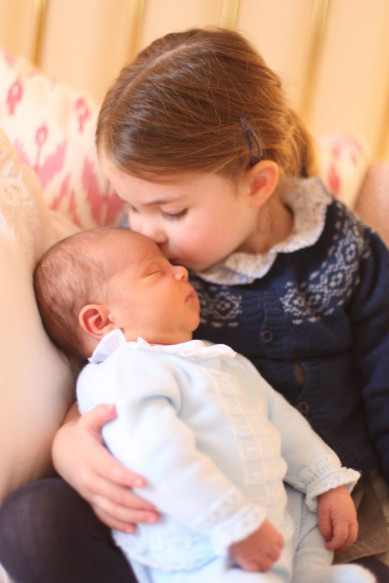 princess charlotte and baby louis portrait