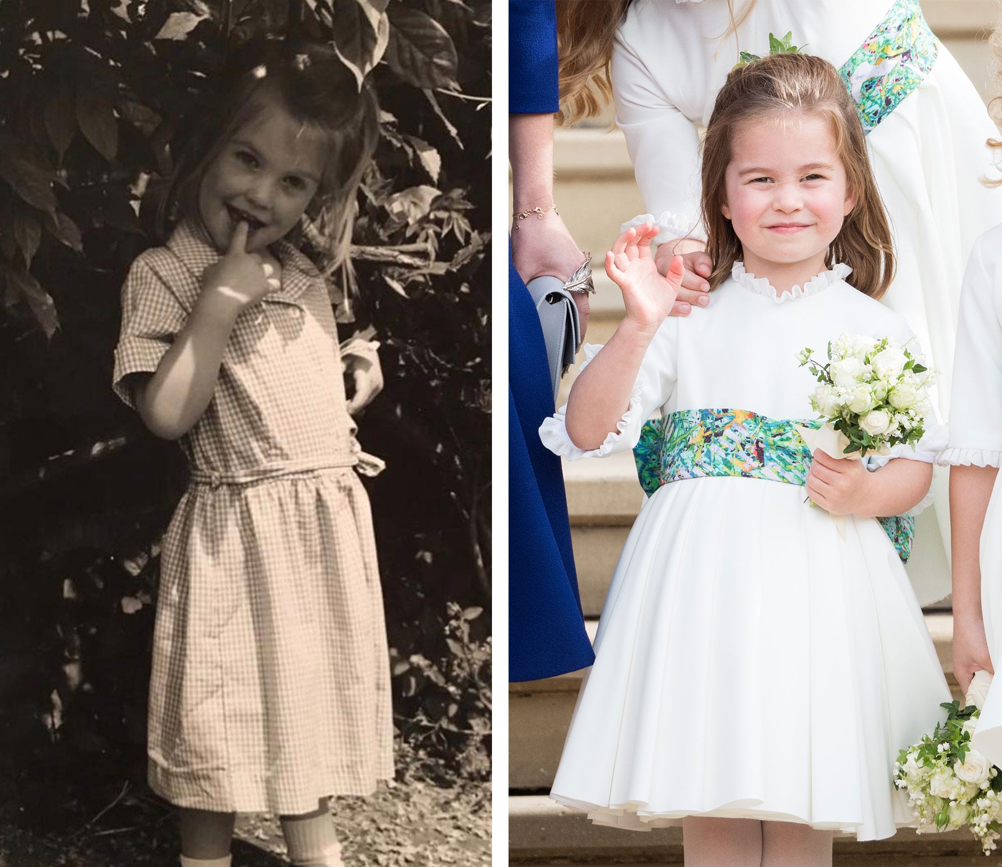 Princess Charlotte Looks Like with Lady Kitty Spencer, Princess Diana's