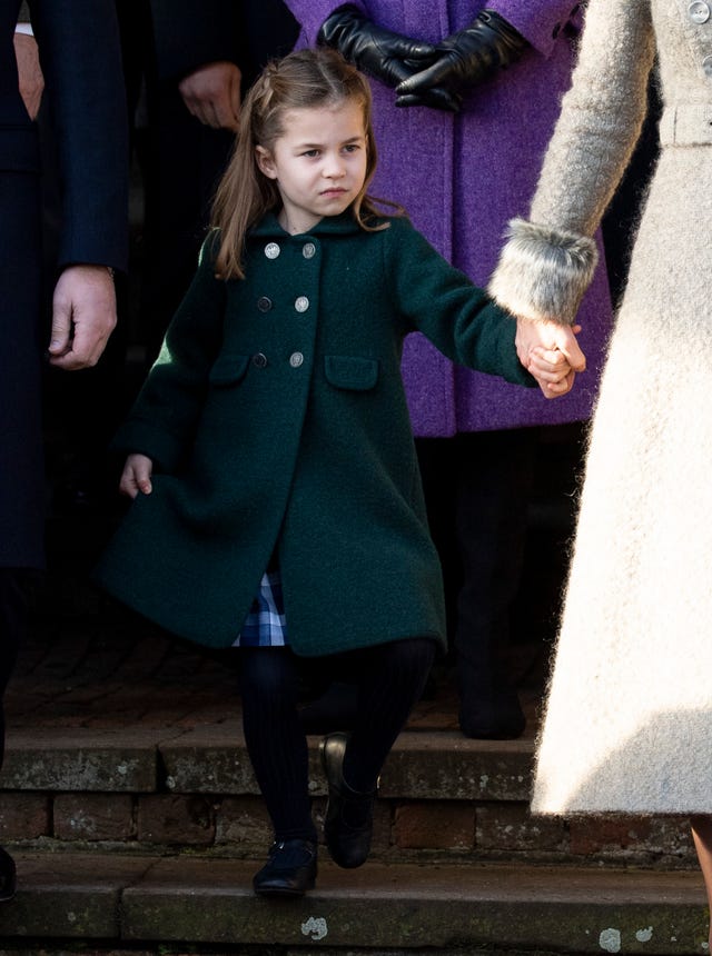 See Princess Charlotte Curtsy to Queen Elizabeth on Christmas Day in a