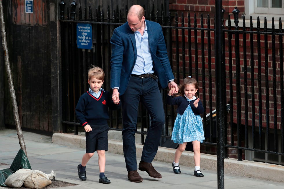 Royal family matches in blue, Charlotte and Louis wear same sneakers for  RAF visit