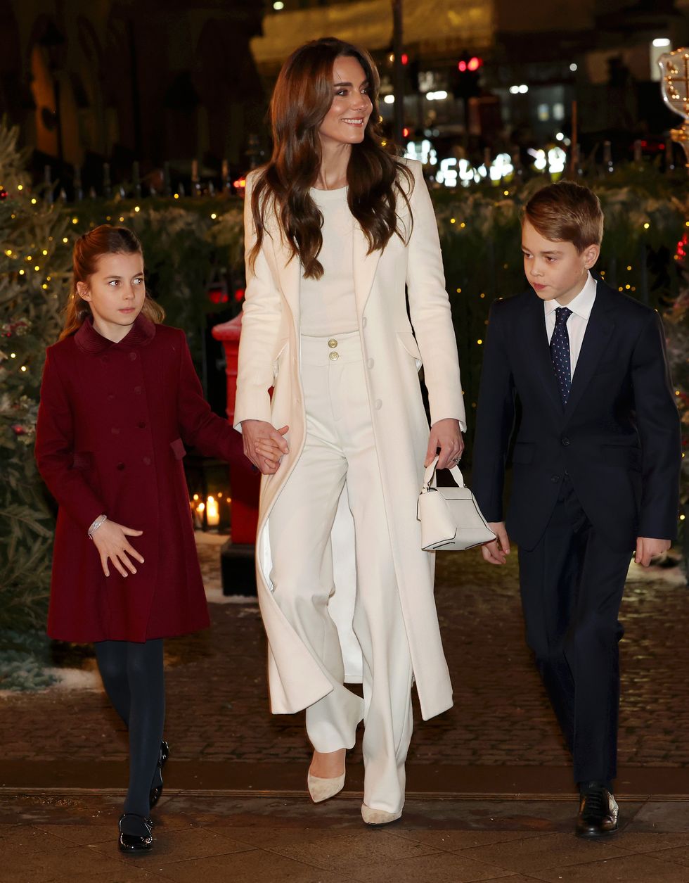 the royal family attend the carol service
