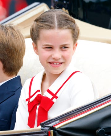 prinses charlotte in de koets tijdens trooping the colour 2023