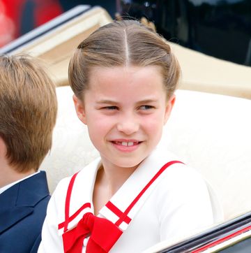 prinses charlotte in de koets tijdens trooping the colour 2023