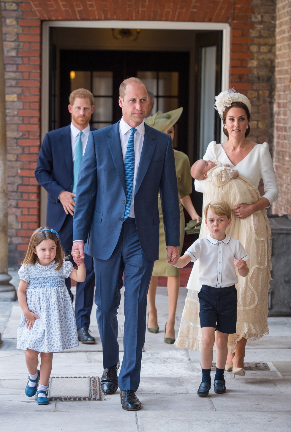 The royal family attends Prince Louis of Cambridge's christening