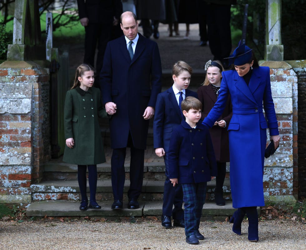 the british royal family attend the christmas morning service