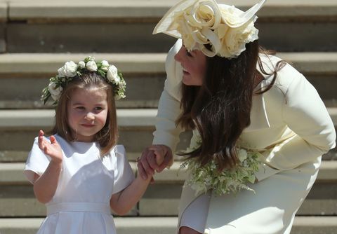 princess charlotte kate middleton at harry and meghan's wedding