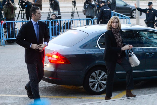 la infanta cristina e inaki urdangarin