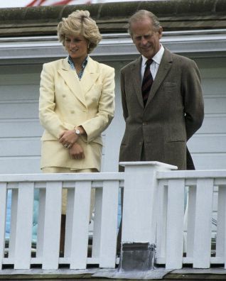 charles and diana at a polo match in windsor, united kingdom on july 26th , 1987
