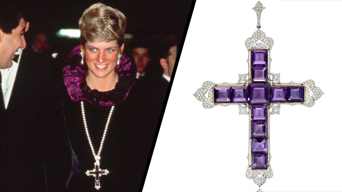 Kim Kardashian has purchased Princess Diana's iconic cross pendant