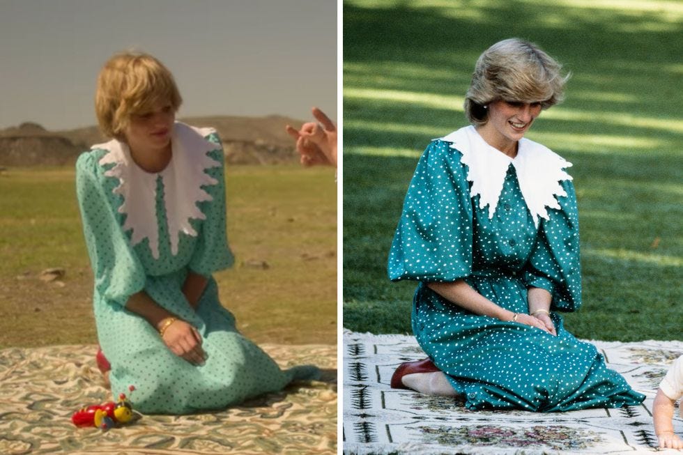 20 Princess Diana Outfits In The Crown Season 4 Compared To Real Life