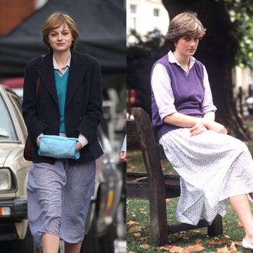 EXCLUSIVE: Emma Corrin As Princess Diana Faces The Paparazzi While Filming For The Hit Netflix Series 'The Crown'