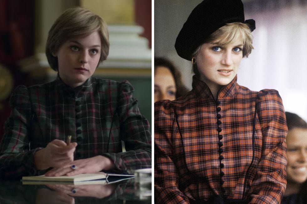 20 Princess Diana Outfits In The Crown Season 4 Compared To Real Life