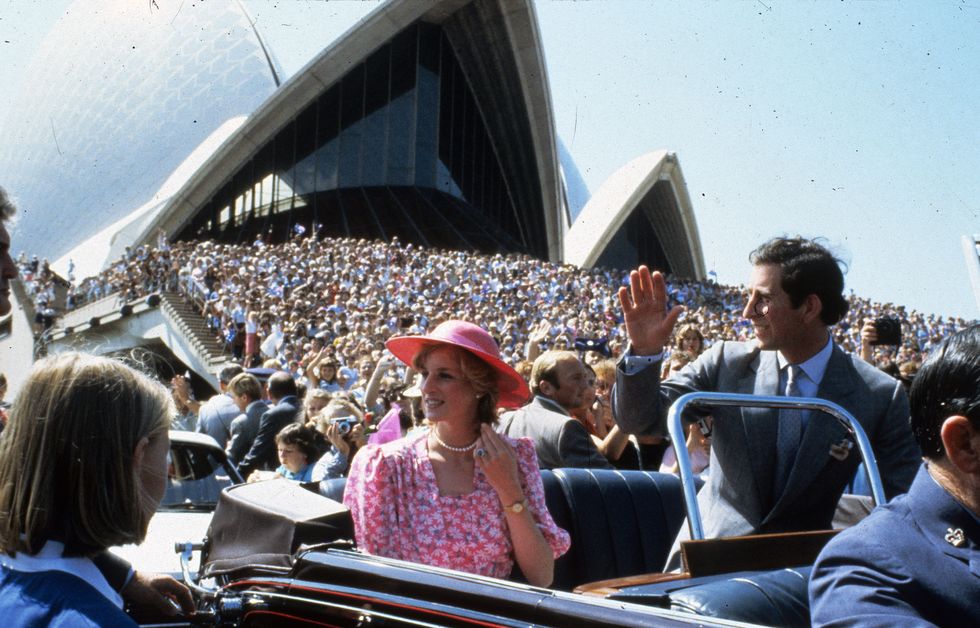 prince charles, princess diana and prince william of wales visit to australia and new zealand 1983