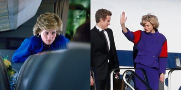 EXCLUSIVE: Emma Corrin Steps Off A Concorde While Filming Hit Neftlix Series 'The Crown'