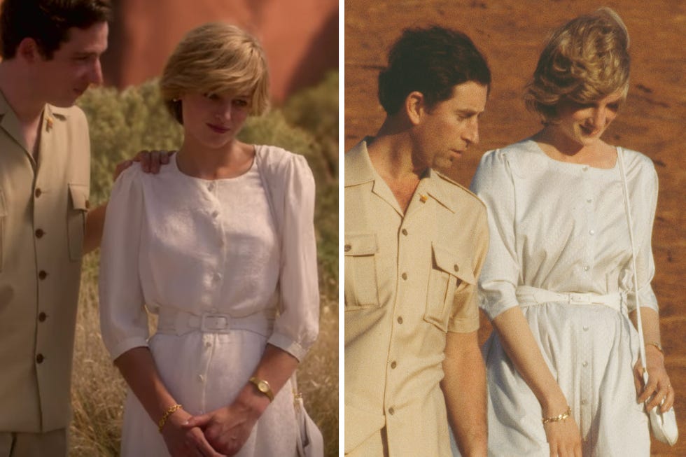 20 Princess Diana Outfits In The Crown Season 4 Compared To Real Life