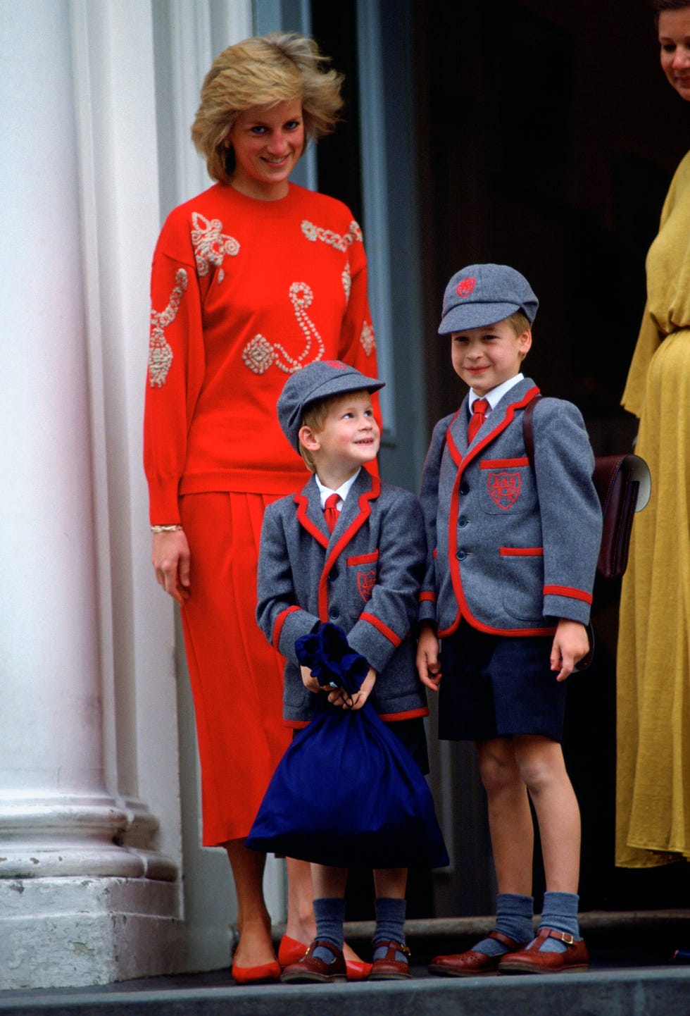 Diana William Harry At School