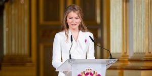 Princess Elisabeth Of Belgium Celebrates Her 18th Anniversary At The Royal Palace In Brussels