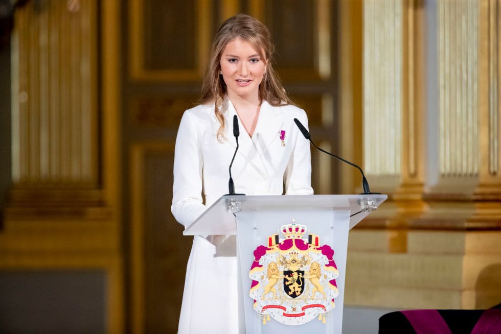 princess elisabeth of belgium celebrates her 18th anniversary at the royal palace in brussels