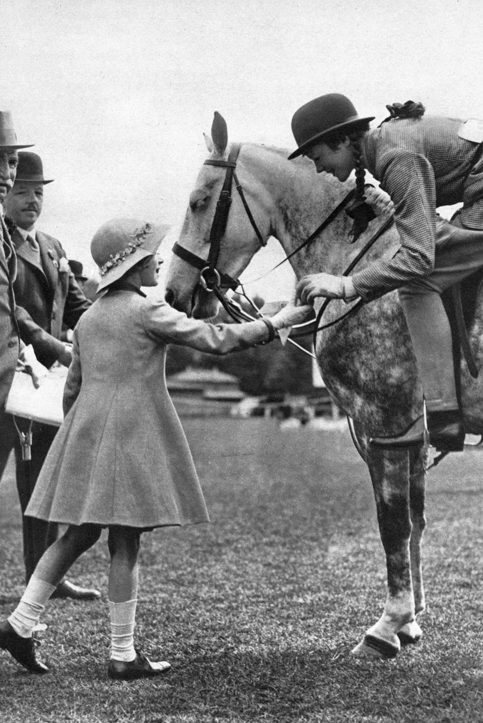 Princess Elizabeth at Children's Day, Richmond Horse Show, c1936. princess elizabeth at children's day, richmond horse show, c1936