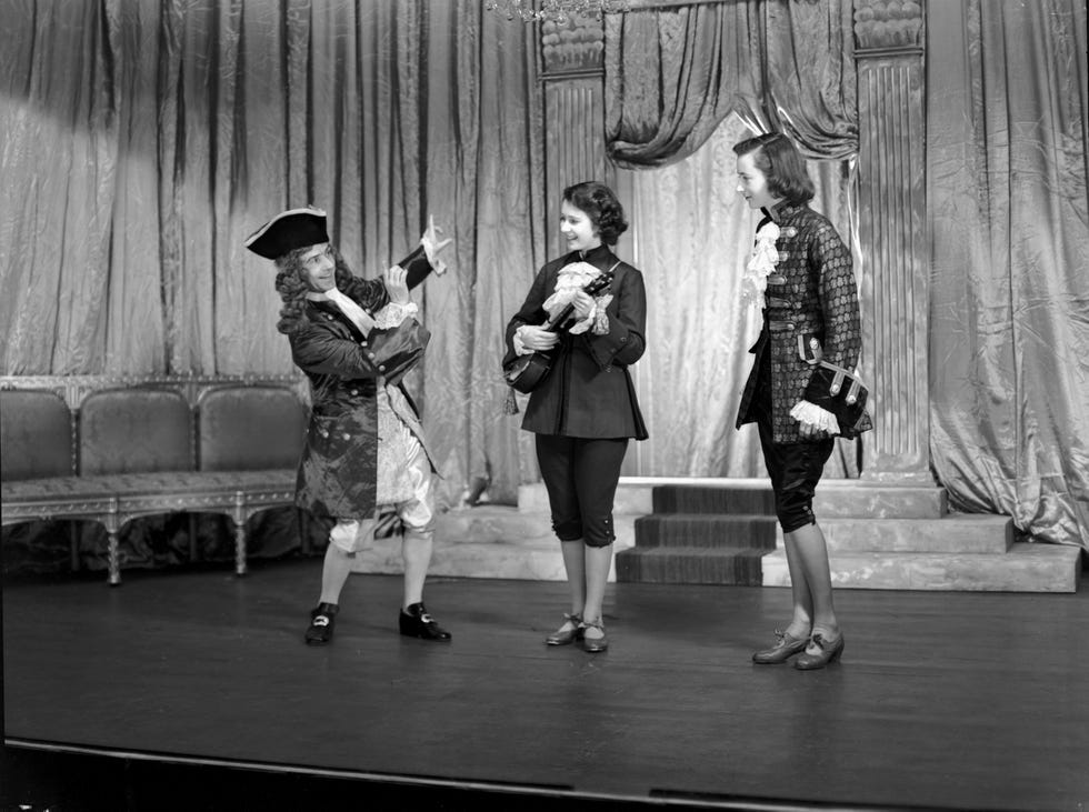 princess elizabeth during cinderella pantomime at windsor castle