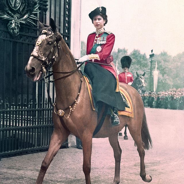 princess elizabeth riding a horse
