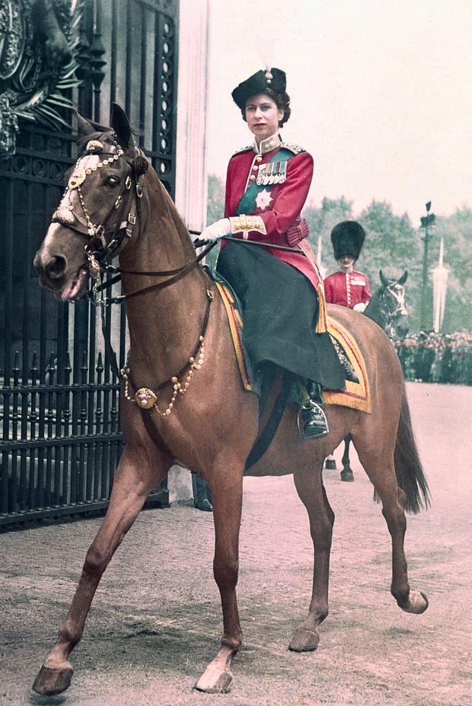 Princess Elizabeth Riding a Horse princess elizabeth riding a horse