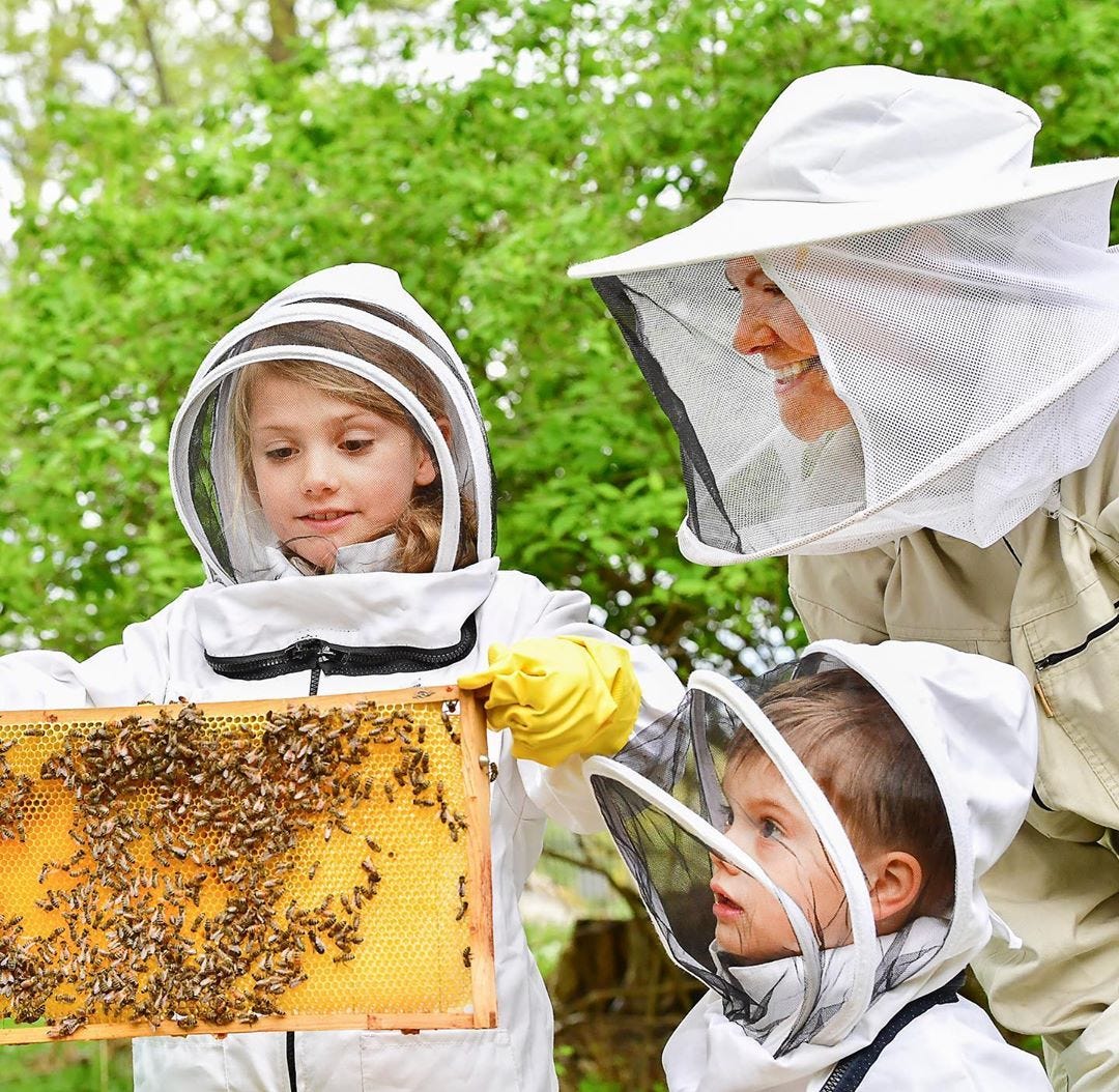 Princess Estelle of Sweeden Tries Beekeeping in Instagram Photos