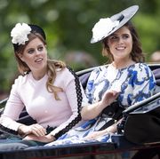 Princess Eunice and Princess Beatrice at Trooping The Colour 2019