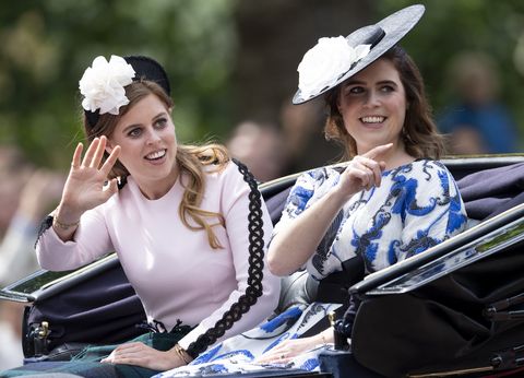 Princess Eugenie and Princess Beatrice Trooping The Colour 2019