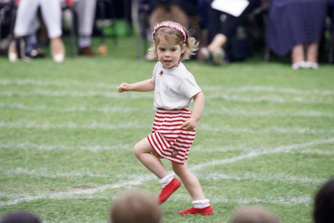 eugenie at school sports day