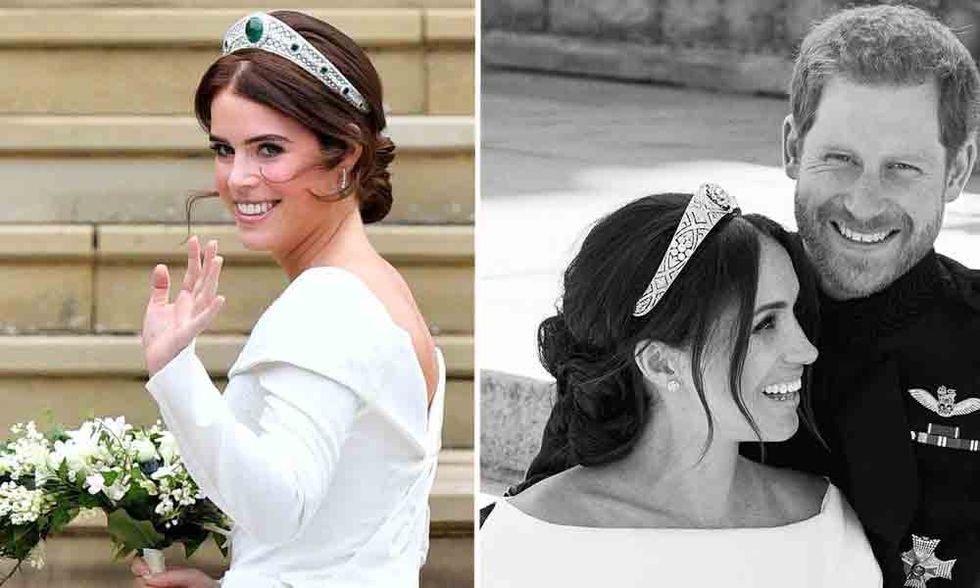 Princess Eugenie's wedding hair and Meghan Markle and Prince Harry's wedding day