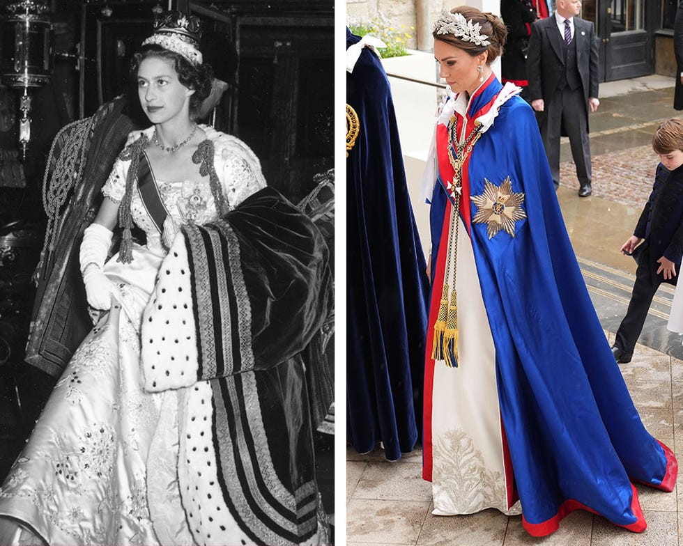 queen elizabeth versus king charles coronation photos