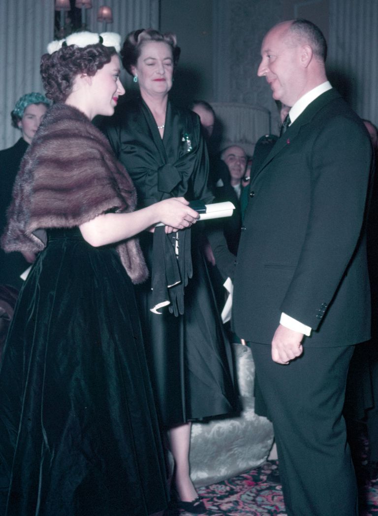 Princess Margaret with Christian Dior​