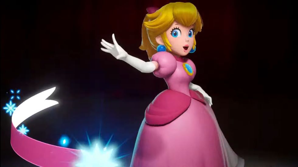 Teaser zum Nintendo Switch-Spiel „Prinzessin Pfirsich“.
