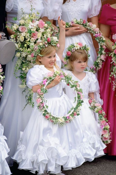 Child, Dress, Tradition, Gown, Ceremony, Event, Floral design, Wedding dress, Floristry, Bridal clothing, 