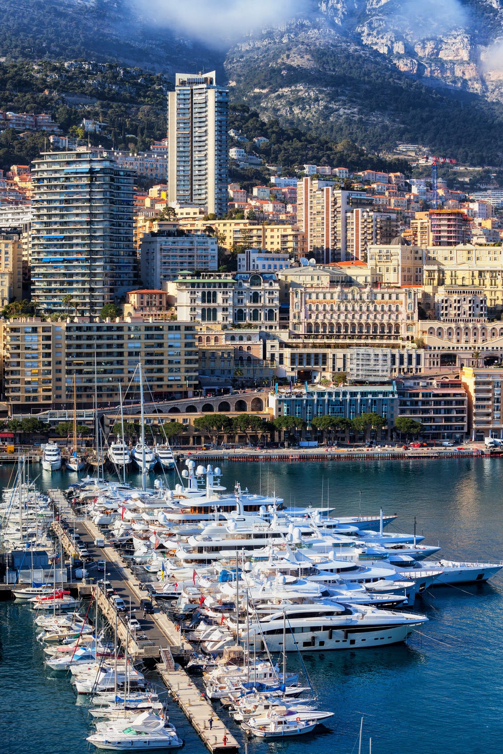 Principality of Monaco, Monaco, Monte Carlo, Marina cityscape