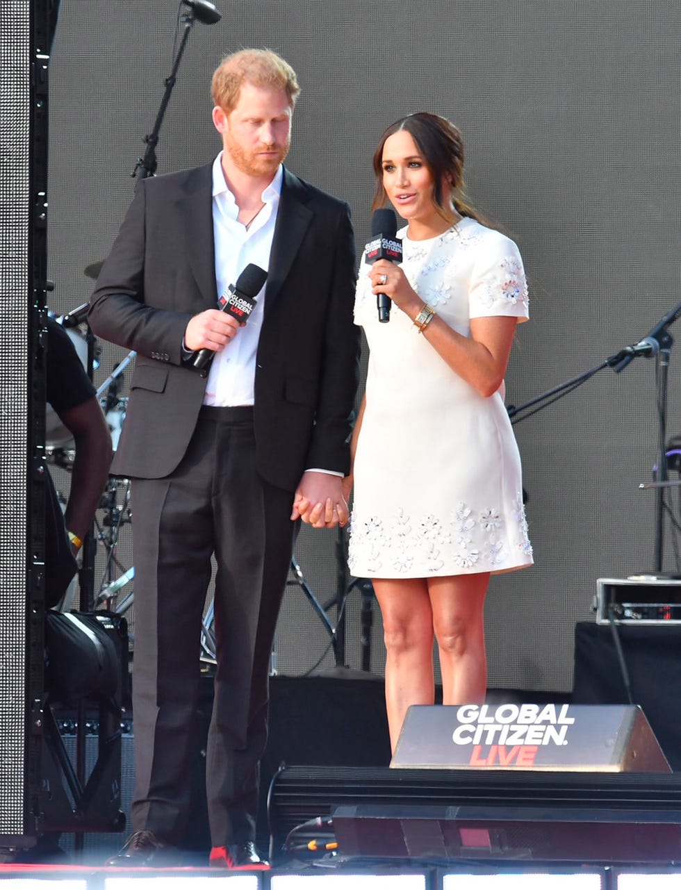el príncipe harry y meghan markle en el global citizen live de nueva york