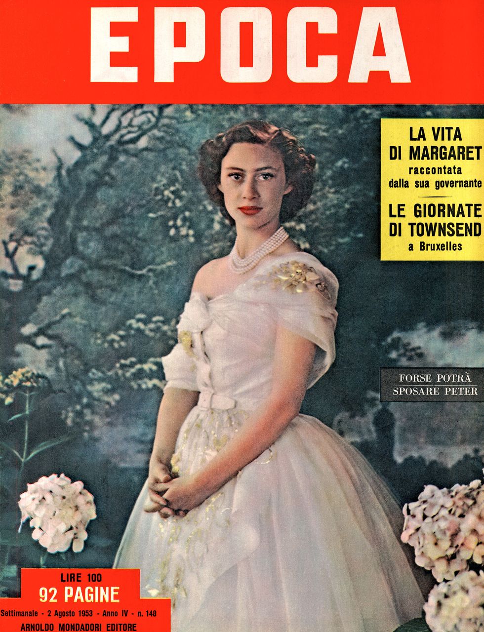 la copertina di epoca del 1953 con la principessa margaret